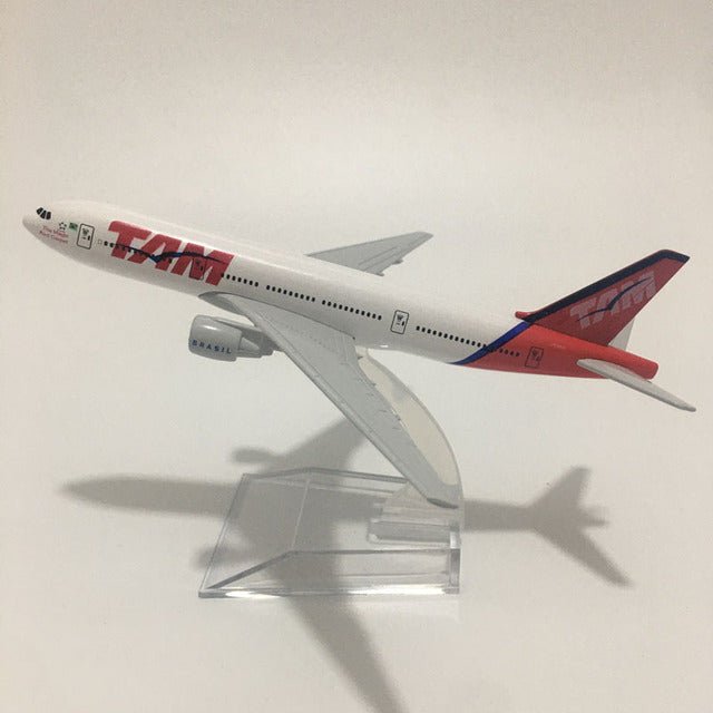 16CM PLANE MODEL AIRPLANE MODEL BRAZIL VARIG AIRLINES BOEING 737 AIRCRAFT MODEL DIECAST METAL 1:400 AIRPLANES MODEL - PILOTSX