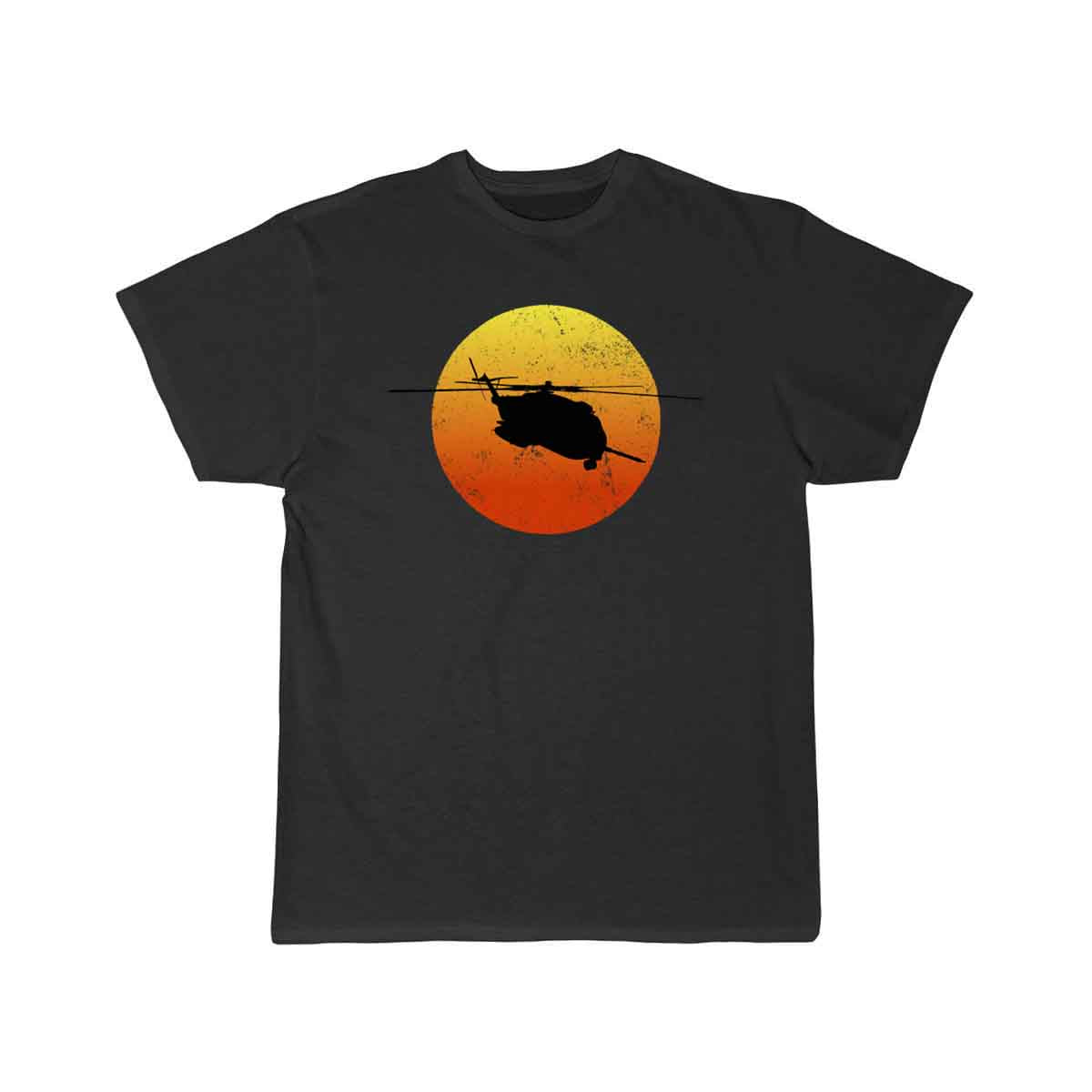 CH53 Super Stallion Silhouette Sunset Helicopterch T-SHIRT THE AV8R