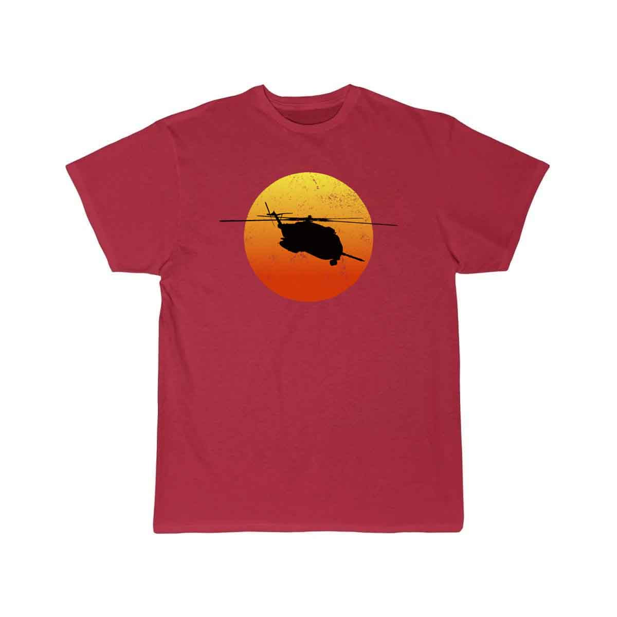 CH53 Super Stallion Silhouette Sunset Helicopterch T-SHIRT THE AV8R
