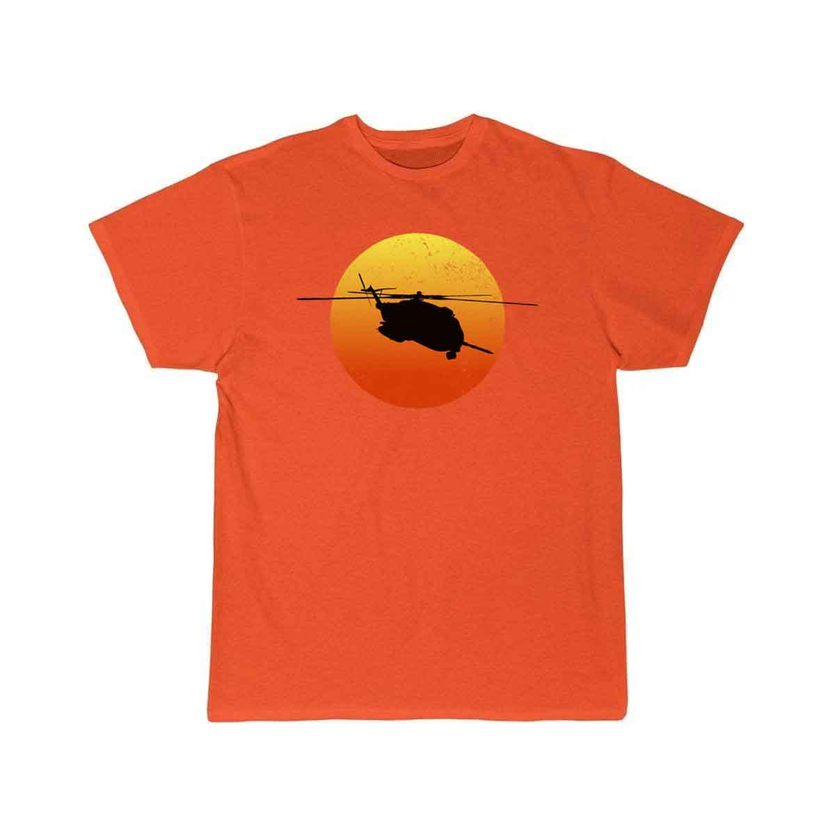 CH53 Super Stallion Silhouette Sunset Helicopterch T-SHIRT THE AV8R