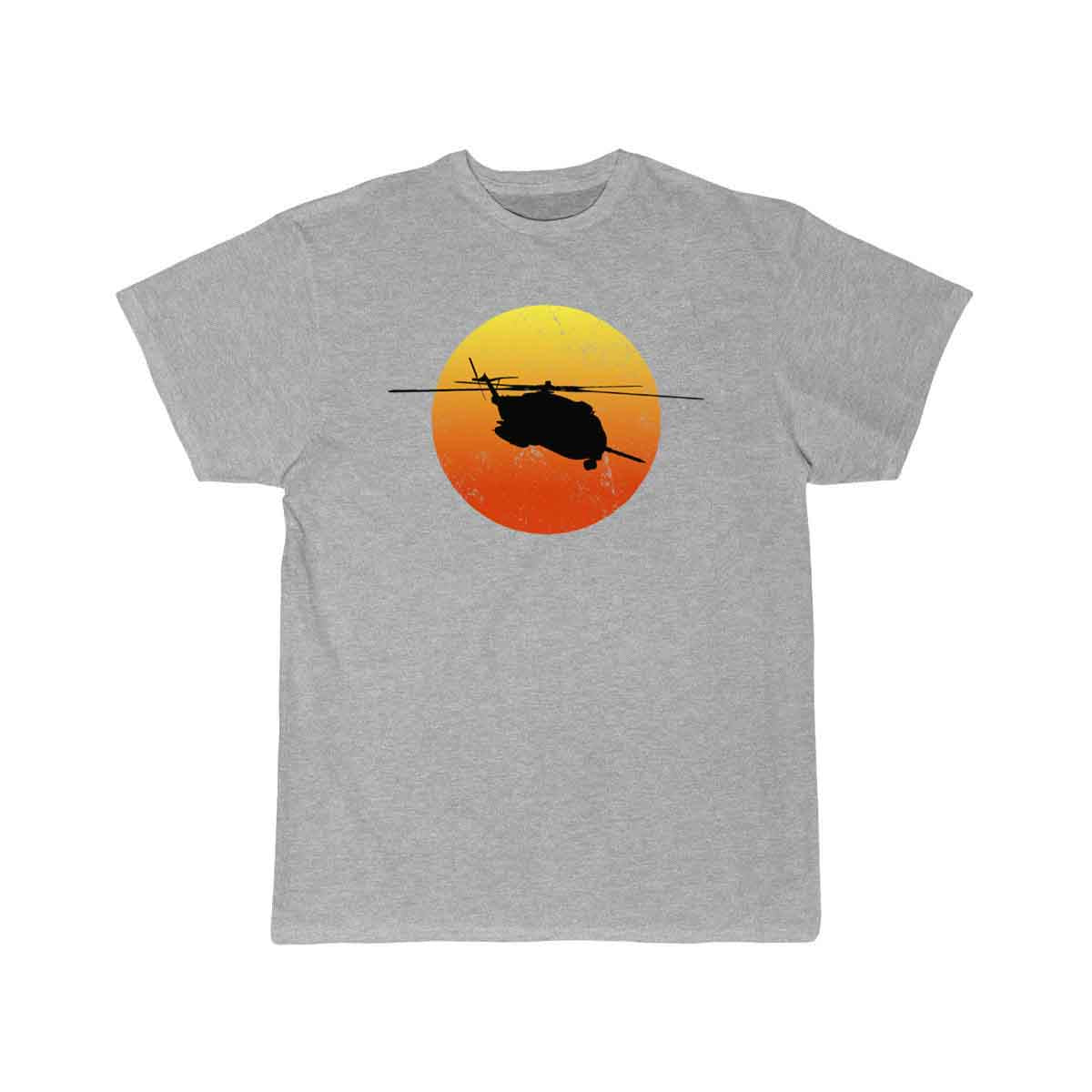 CH53 Super Stallion Silhouette Sunset Helicopterch T-SHIRT THE AV8R