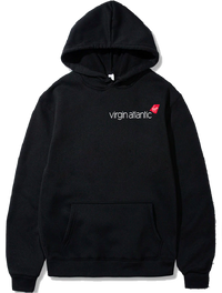 Thumbnail for a black sweatshirt with the words, virgin atlantic on it