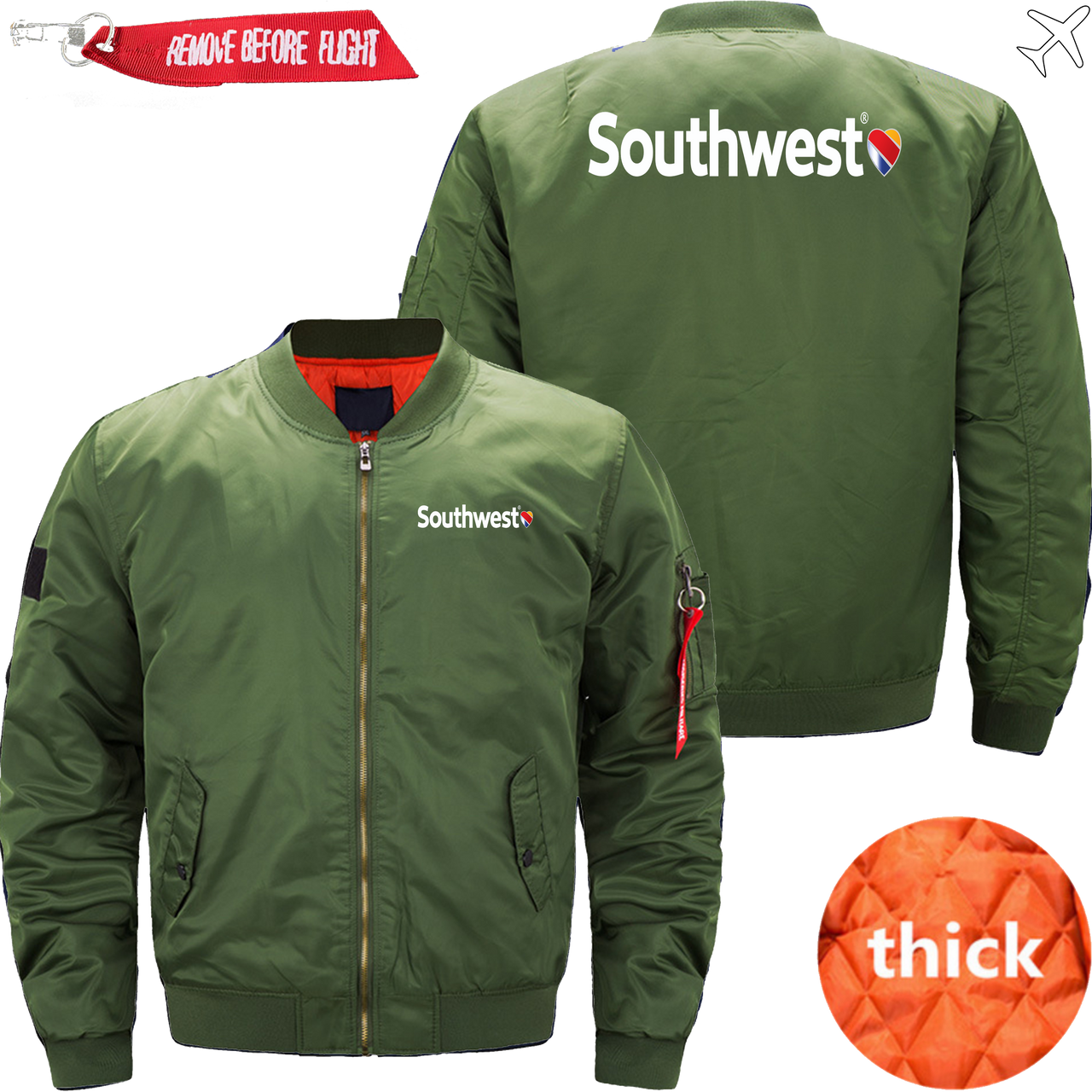 SOUTHWEST AIRLINES MA1 JACKET THE AV8R