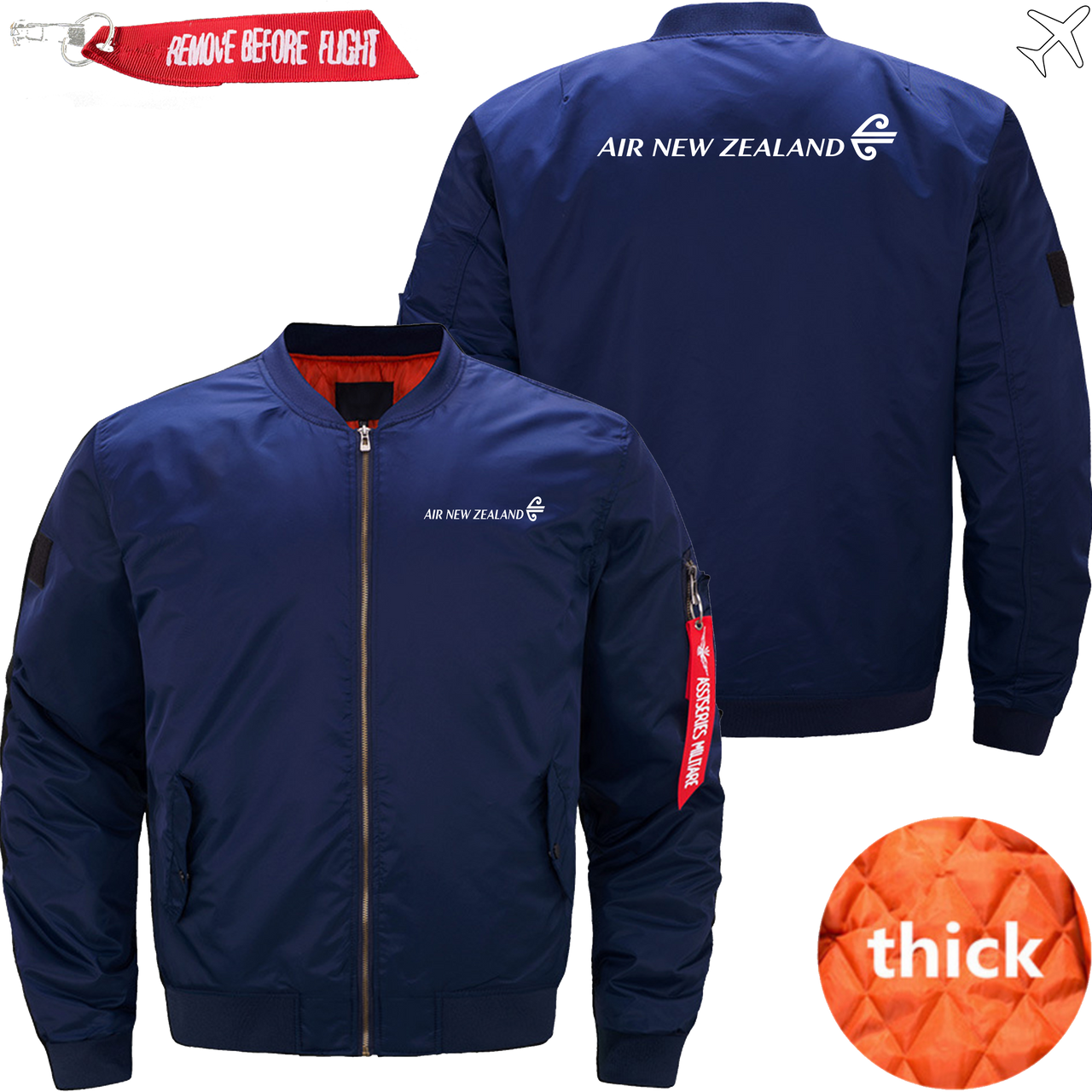 NEW ZEALAND AIRLINES MA1 JACKET THE AV8R