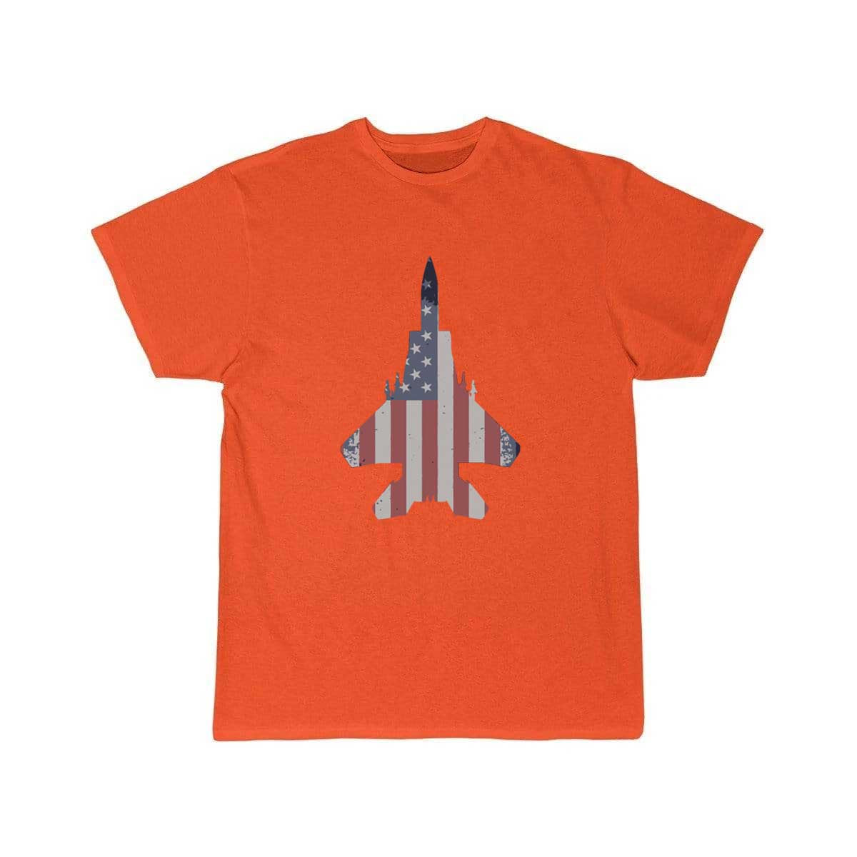 F-15 Eagle Fighter Jet Plane American Flag Gift T Shirt THE AV8R