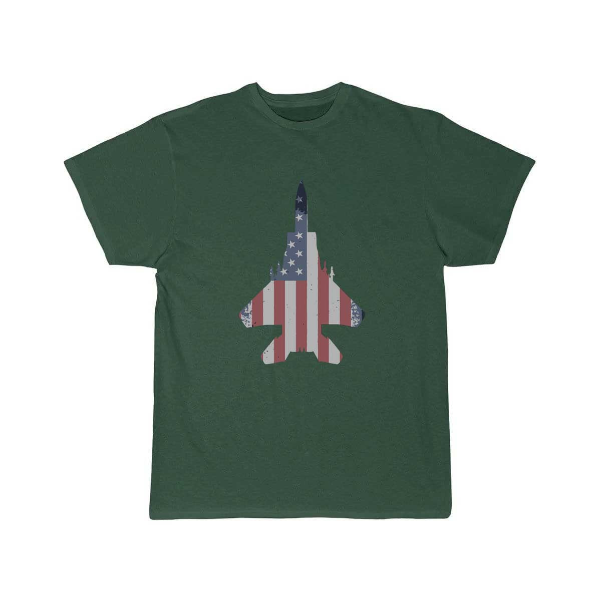 F-15 Eagle Fighter Jet Plane American Flag Gift T Shirt THE AV8R