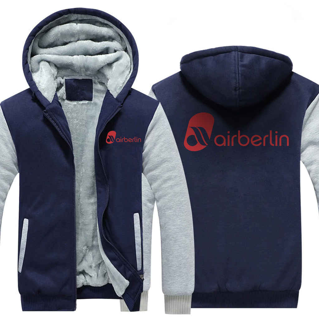 BERLIN  AIRLINES JACKETS FLEECE SWEATSHIRT