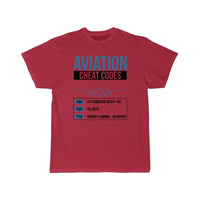 Thumbnail for Aviation Cheat Codes - Funny For Pilots And Atc T-SHIRT THE AV8R