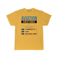 Thumbnail for Aviation Cheat Codes - Funny For Pilots And Atc T-SHIRT THE AV8R