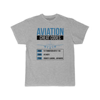 Thumbnail for Aviation Cheat Codes - Funny For Pilots And Atc T-SHIRT THE AV8R