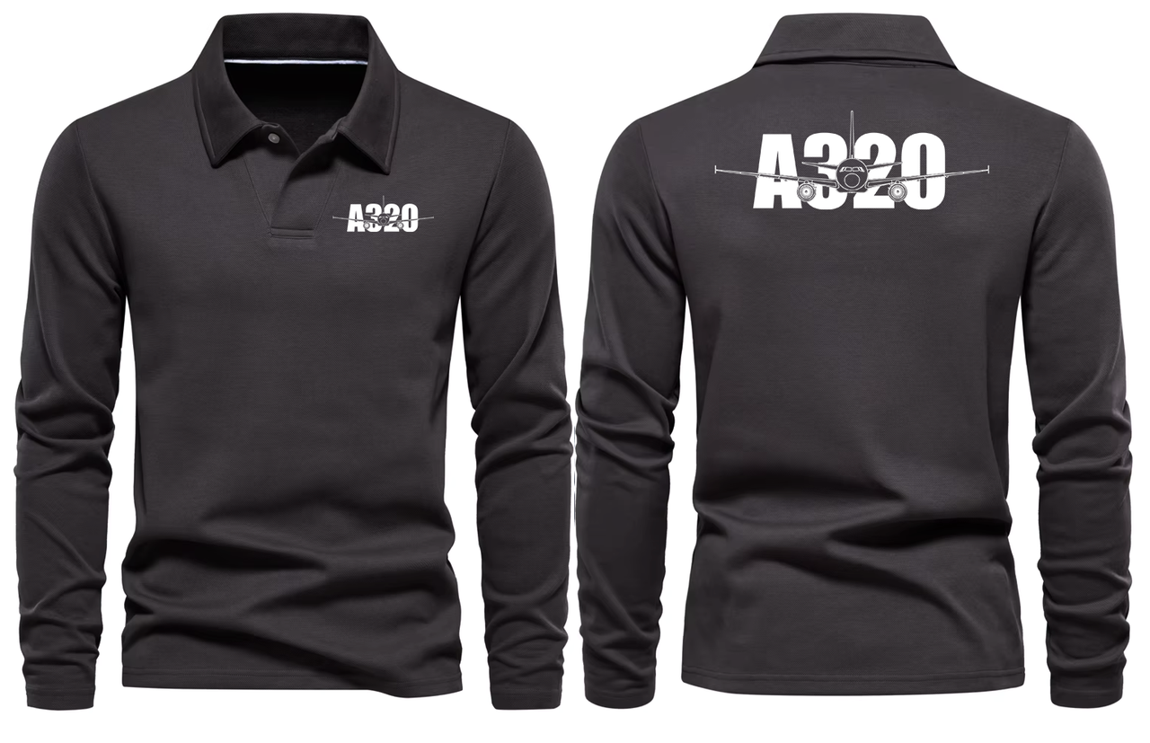 AIRBUS A320 LONG SLEEVE  POLO