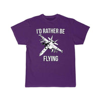 Thumbnail for I'd rather be flying fighter jet T Shirt THE AV8R
