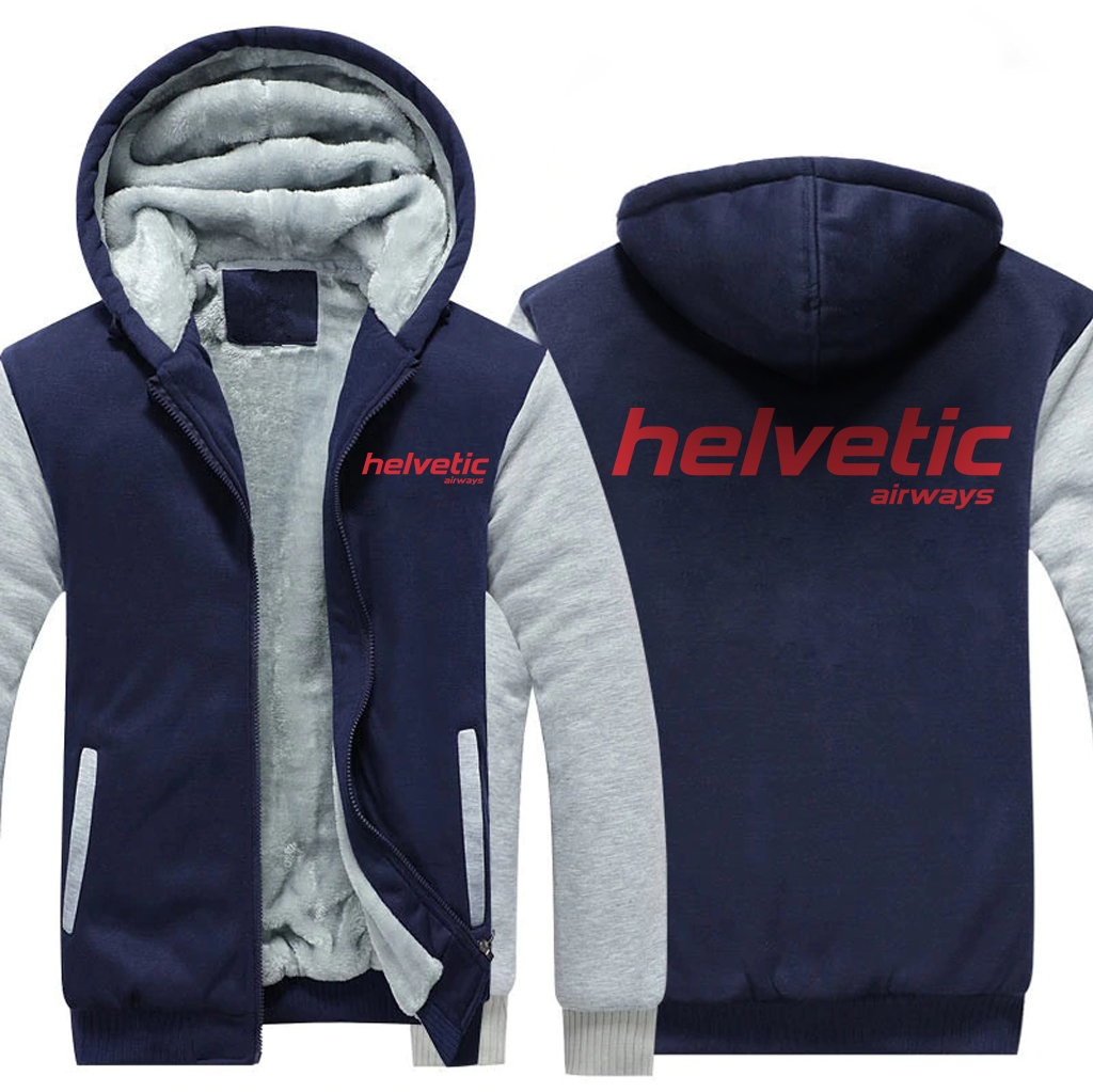 HELVETIC AIRLINES  JACKETS FLEECE SWEATSHIRT