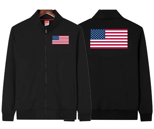 USA FLG FLEECE JACKET