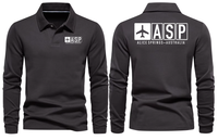 Thumbnail for ASP AIRPORT LONG SLEEVE POLO