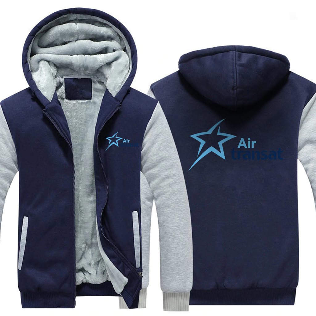 TRANSAT AIRLINES JACKETS FLEECE SWEATSHIRT