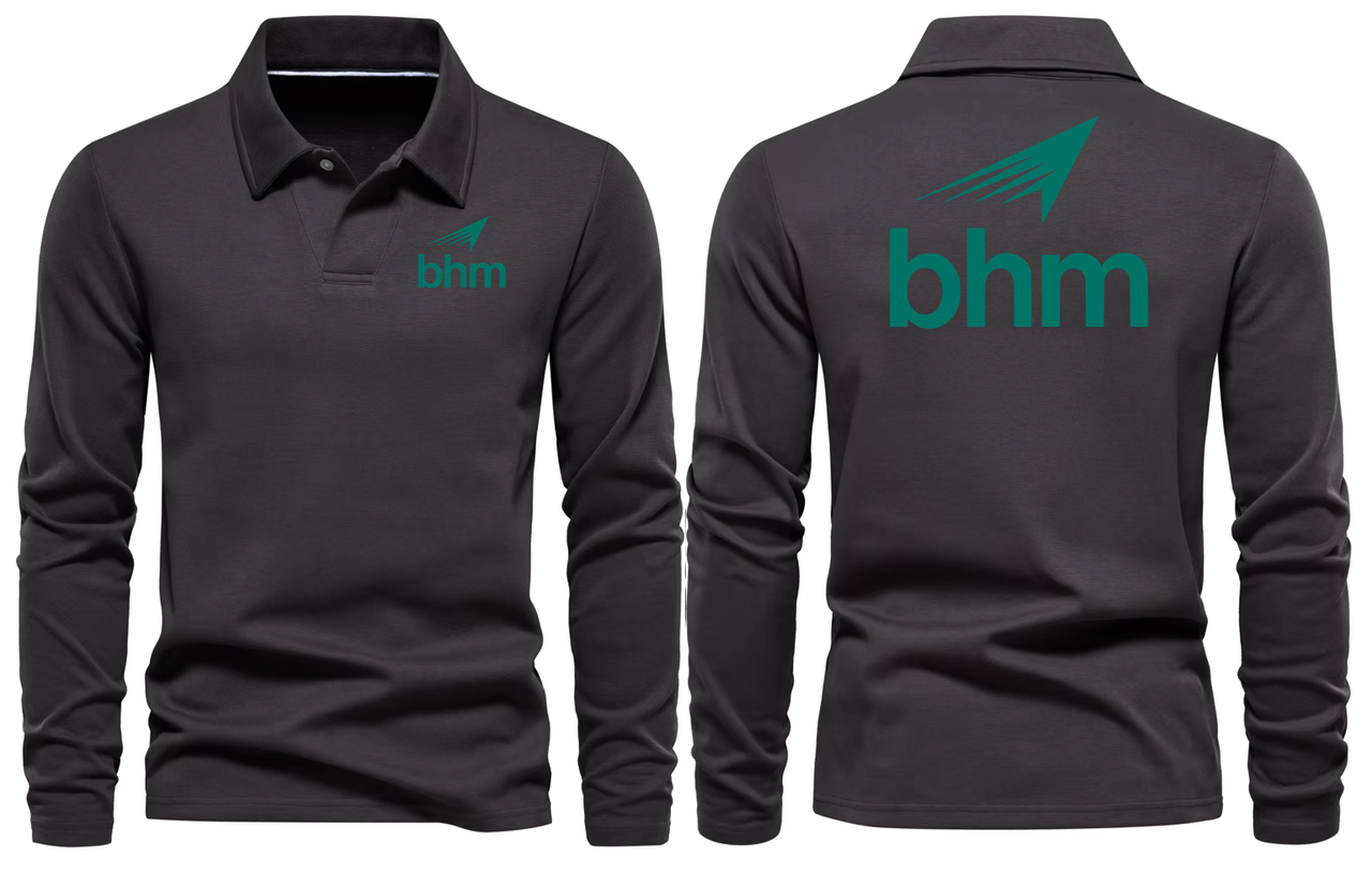 BHM AIRPORT LONG SLEEVE  POLO