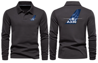 Thumbnail for AIRBUS 330 LONG SLEEVE  POLO