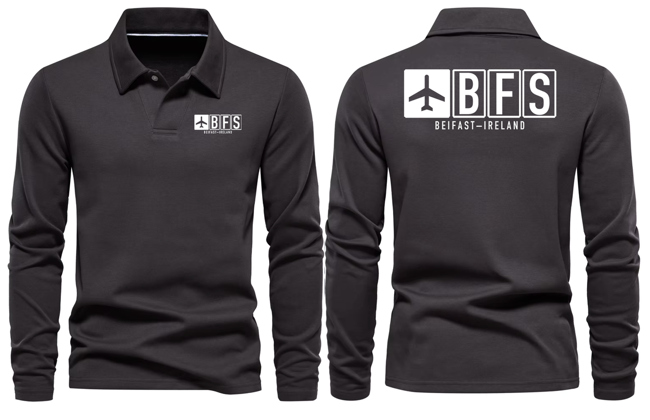 BFS AIRPORT LONG SLEEVE POLO