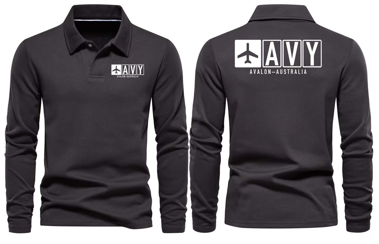 AVY AIRPORT LONG SLEEVE POLO