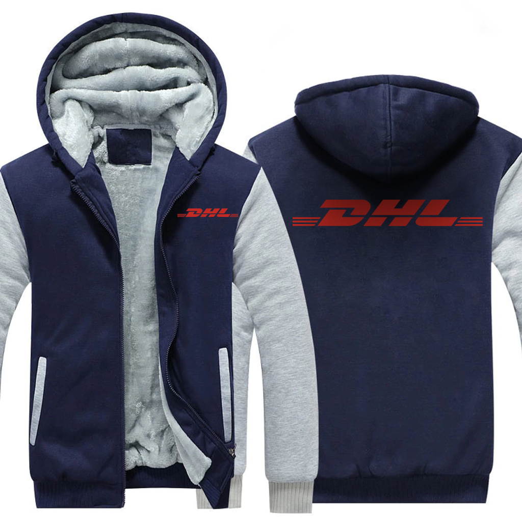 DHL AIRLINES JACKETS FLEECE SWEATSHIRT