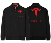 Thumbnail for TESLA AUTOMOBILE FLEECE JACKET