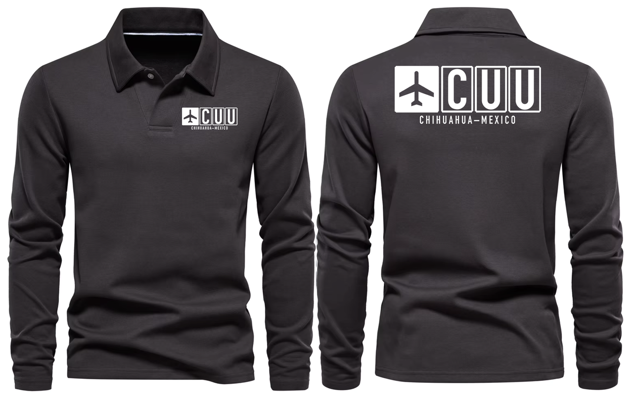 CUU AIRPORT LONG SLEEVE POLO