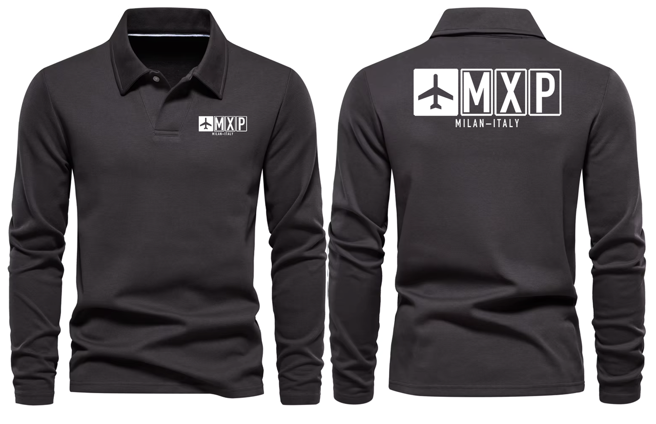MXP AIRPORT LONG SLEEVE POLO