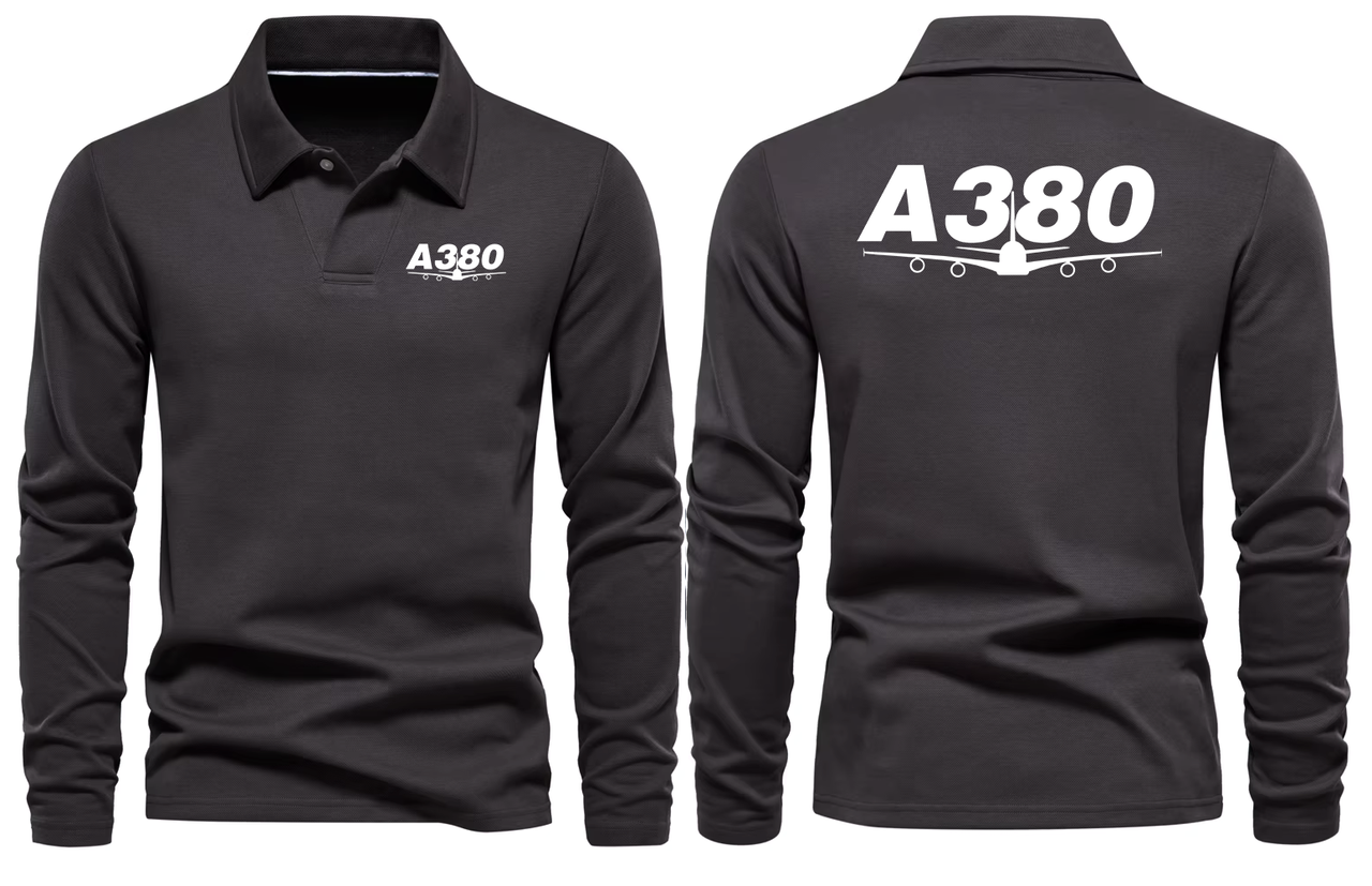 AIRBUS A380 LONG SLEEVE  POLO