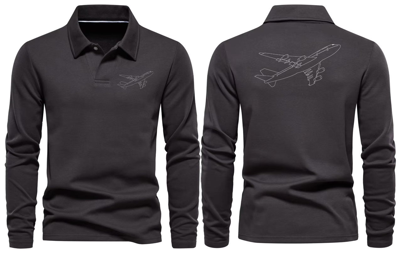 BOEING 747  LONG SLEEVE  POLO