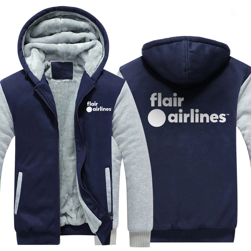 FLAIR AIRLINES JACKETS FLEECE SWEATSHIRT