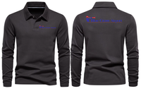 Thumbnail for BLUE GRASS AIRPORT LONG SLEEVE  POLO