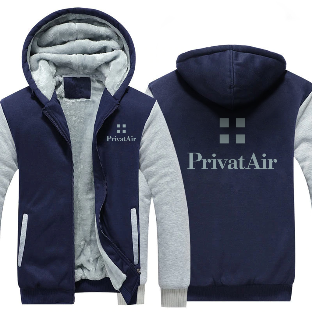 PRIVAT AIR AIRLINES  JACKETS FLEECE SWEATSHIRT