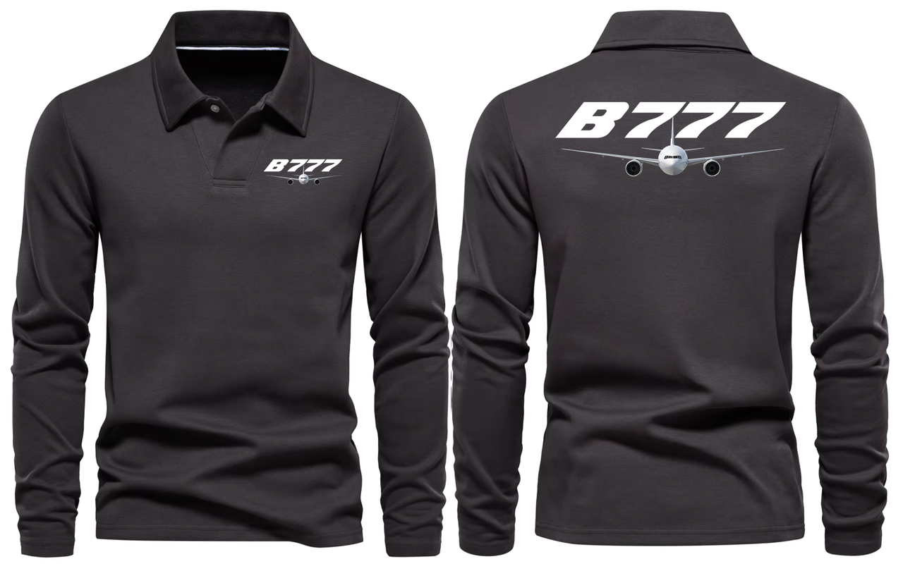 BOEING 777  LONG SLEEVE  POLO