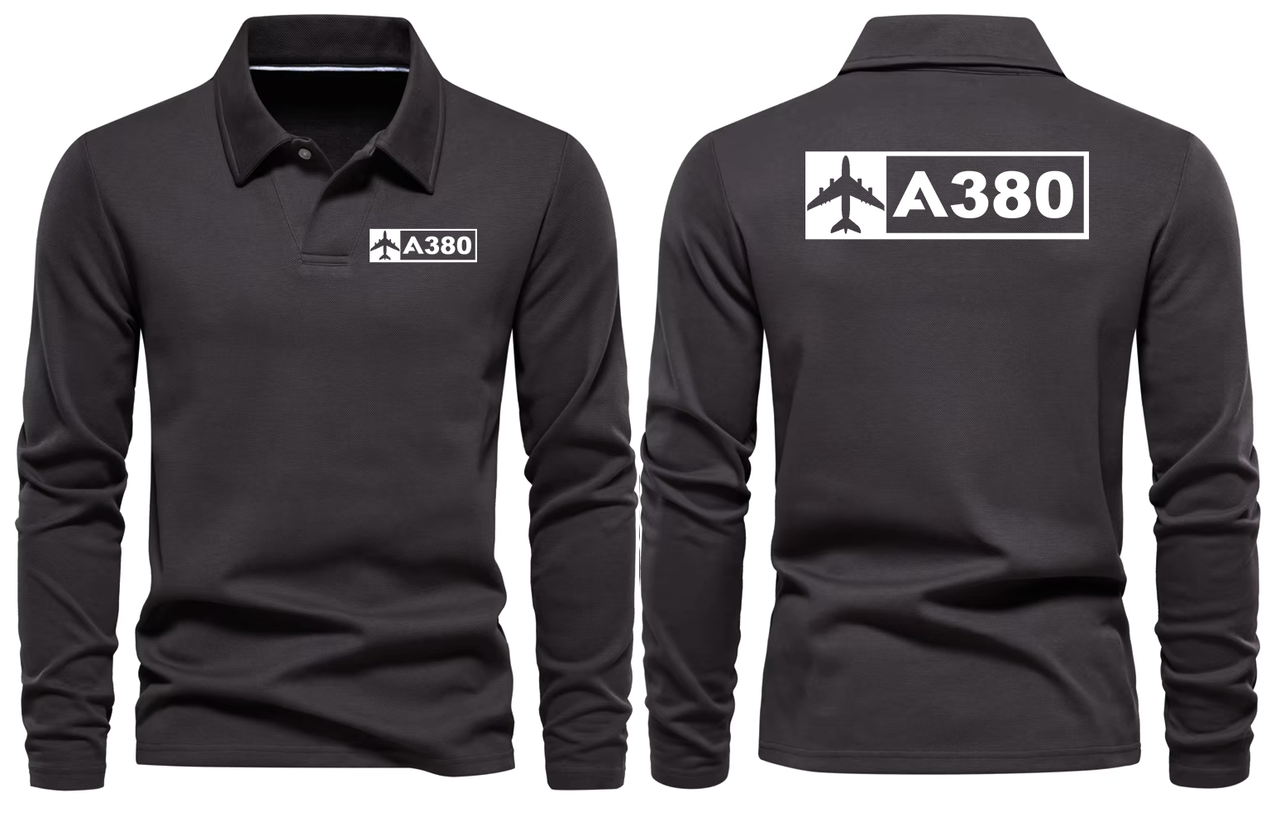 AIRBUS A380 LONG SLEEVE  POLO