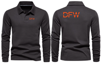 Thumbnail for AER DFW AIRPORT LONG SLEEVE  POLO