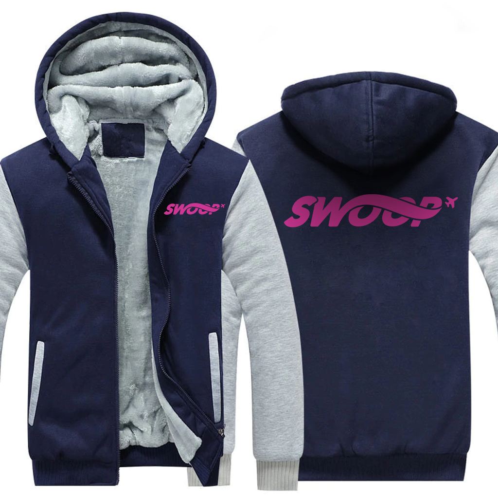 SWOOP AIRLINES  JACKETS FLEECE SWEATSHIRT