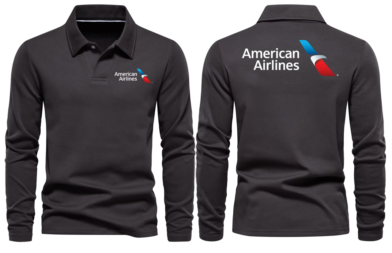 AMERICAN AIRLINES LONG SLEEVE  POLO