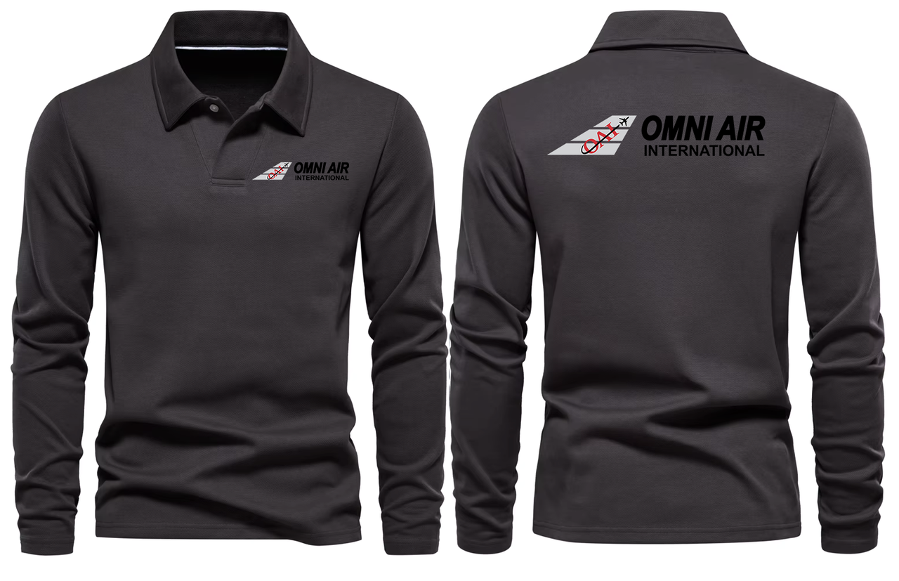 OMAN AIR LONG SLEEVE  POLO 01