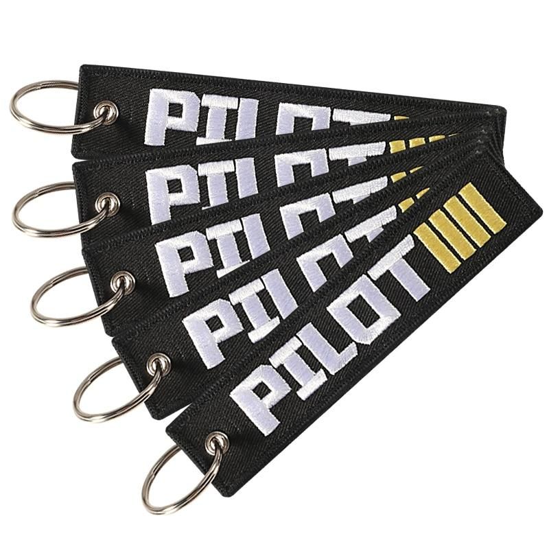 1PC NEW EMBROIDERY PILOT KEYCHAINS - PILOTSX