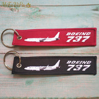 Thumbnail for 2 PC BOEING 747 FASHION TRINKET KEYCHAIN PHONE STRAP AVIATION RED KEY CHAINS - PILOTSX