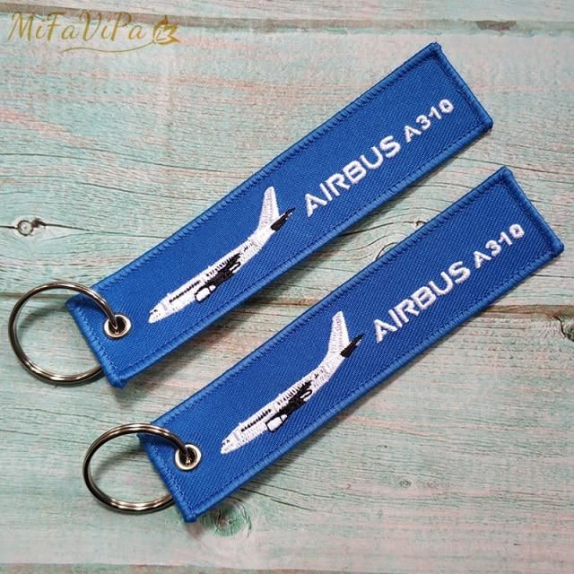 2 PCS AIRBUS A310 EMBROIDERY KEY CHAIN - PILOTSX