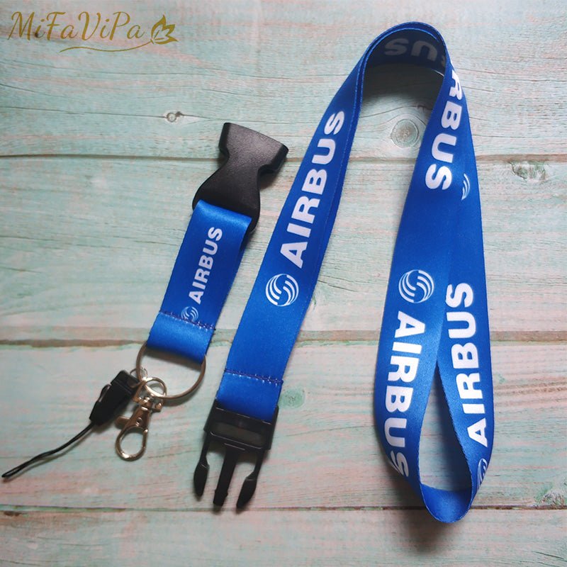 2 PCS AIRBUS A320 SLEUTELHANGE CESSNA KEYCHAIN AIRBUS NECK STRAP - PILOTSX