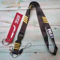 Thumbnail for 2 PCS AIRBUS SLEUTELHANGE LUFTHANSA KEYCHAIN AIRBUS NECK STRAP - PILOTSX