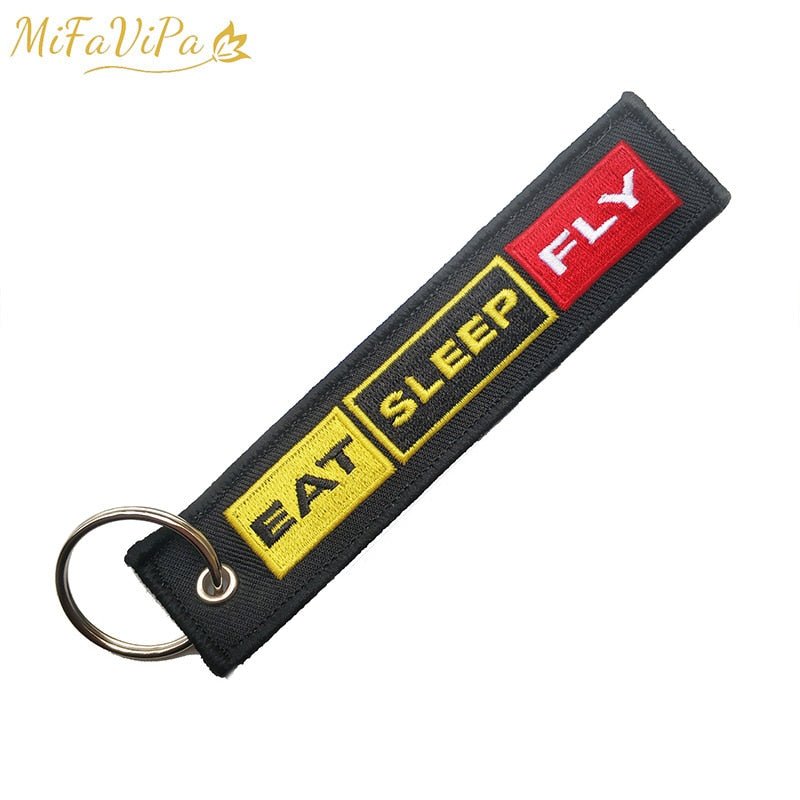 2 PCS AV8R KEYRING EAT SLEEP FLY KEYCHAIN - PILOTSX