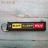 Thumbnail for 2 PCS AV8R KEYRING EAT SLEEP FLY KEYCHAIN - PILOTSX