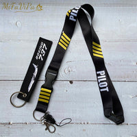 Thumbnail for 2 PCS BOEING 737 SLEUTELHANGE KEYCHAIN CESSNA NECK STRAP - PILOTSX