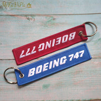 Thumbnail for 2 PCS BOEING 747 777 EMBROIDERY KEY CHAINS - PILOTSX