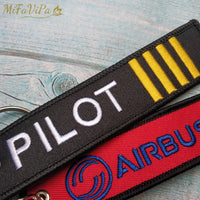 Thumbnail for 2 PCS FASHION TRINKET KEYCHAIN AIRBUS A320 AVIATOR PORTE CLEF AIRCRAFT KEY CHAIN - PILOTSX