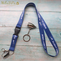 Thumbnail for 2 PCS FLIGHT CREW LANYARD SLEUTELHANGE KEYCHAIN AIRBUS NECK STRAP - PILOTSX